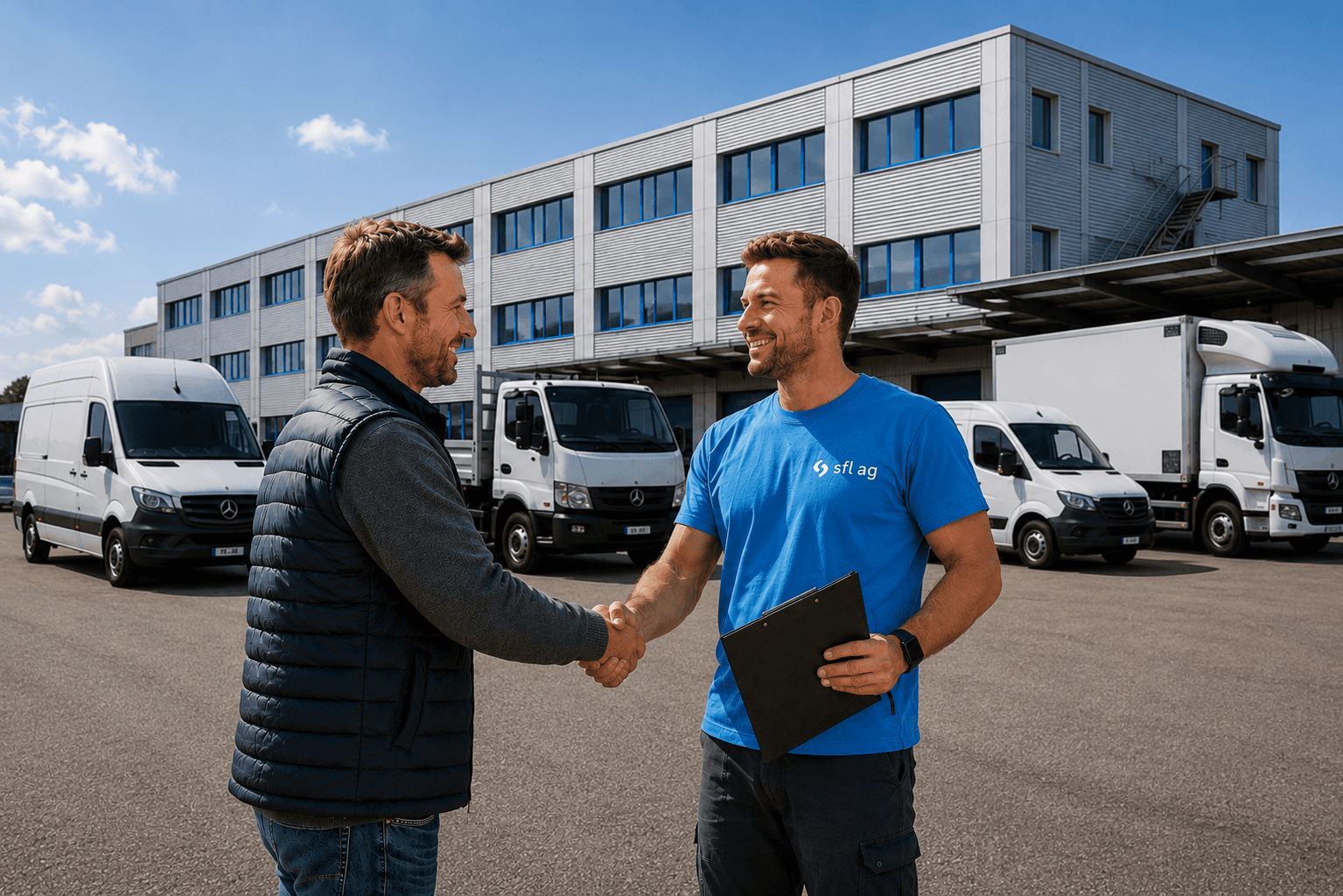 Nutzfahrzeuge im Handel der SFL AG