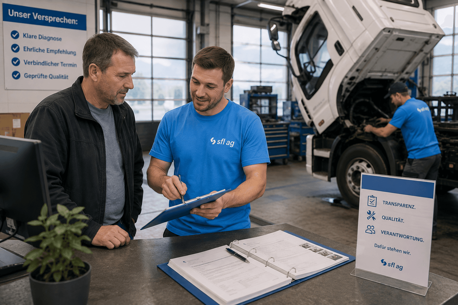 Qualitätsarbeit in der Werkstatt der SFL AG