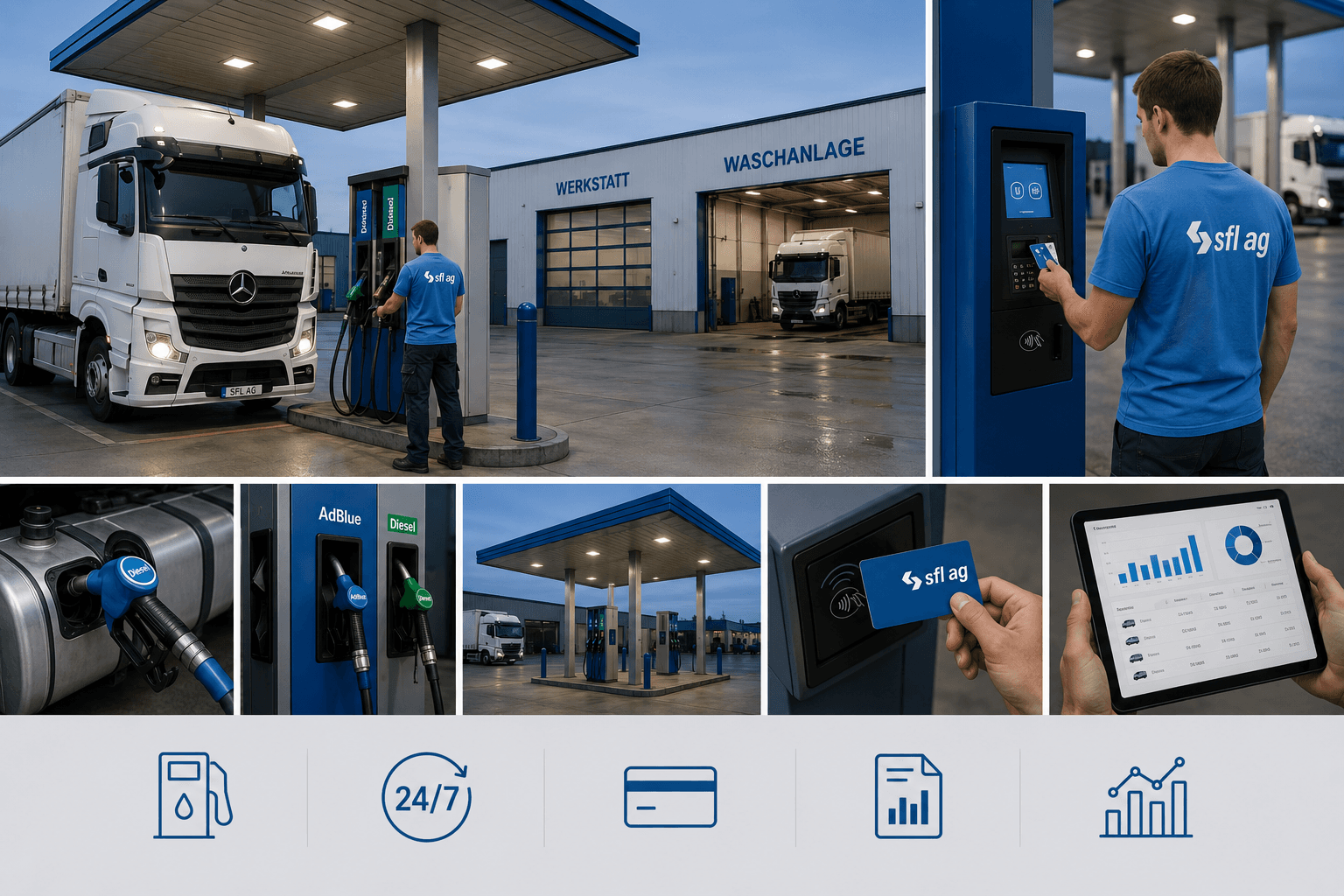 Tankstelle am SFL-Standort in Berneck